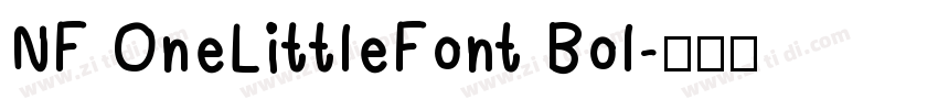 NF OneLittleFont Bol字体转换